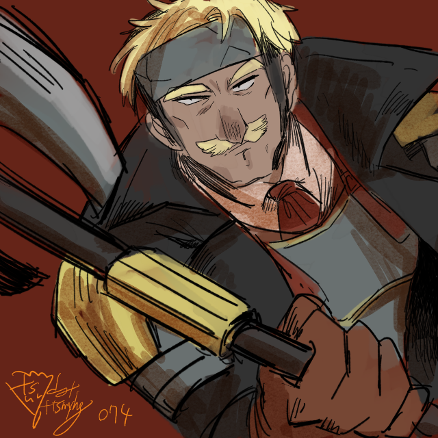 金髪だと三白眼にしたくなるよね……