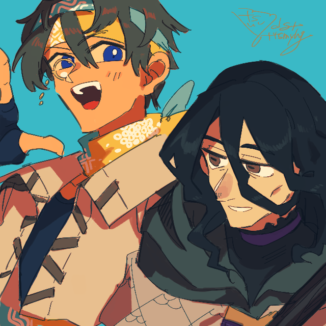 仲がいい男ふたり